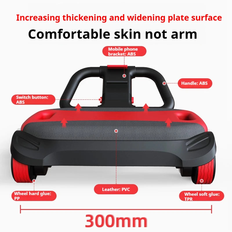 Home Gym Parts 4 Rounds Automatic Rebound Abdominal Wheel God Fitness Home Abdominal Training Equipment Slim Tummy for Home Use Women Men Sports Supplies