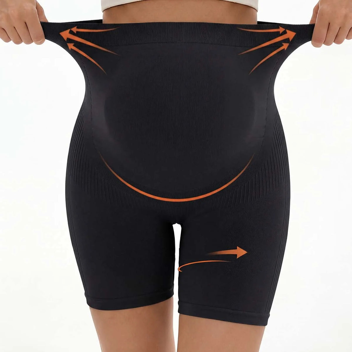 NEW Arrivals 7 Colors Women's Summer Thin High Waist Maternity Yoga Leggings Control Belly Support Butt Lift High Elastic Breathable Pregnant Women Board Shorts Pregnancy Apparel Accessories