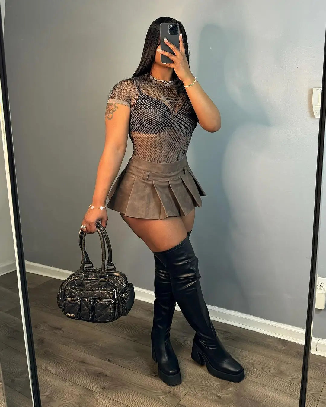 New Arrivals S-2XL Fashion Trendy Boutique PU Leather Pleated Mini Women's Skirts Evening Rave Party Night Clubwear Hot Sexy Skirts