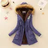 BEST PRICE 10 Colors S-3XL Plus Size Long Sleeve Thick Warmth Clothing Autumn Winter Warm New Hooded Cotton Casual Jacket Snow Boots Outerwear Coats Women Winter Apparel Supplies