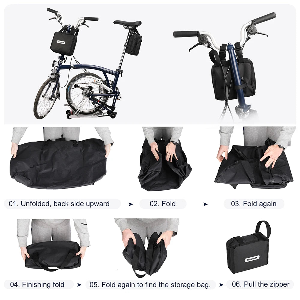 Folding Bike Carry Bag 14-20 Inch For Brompton 3Sixty Foldable Bike Storage Bag Portable Fold Bicycle Carrying Bag