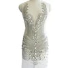 18 Colors One Size (86x45cm) Women's Luxury Rhinestones Crystal  Bodice Appliques Crystal Panel Celebrities Dress Wedding Guest Party Prom Sexy Evening Party Mini Gown Ladies Luxury Clothing Supplies
