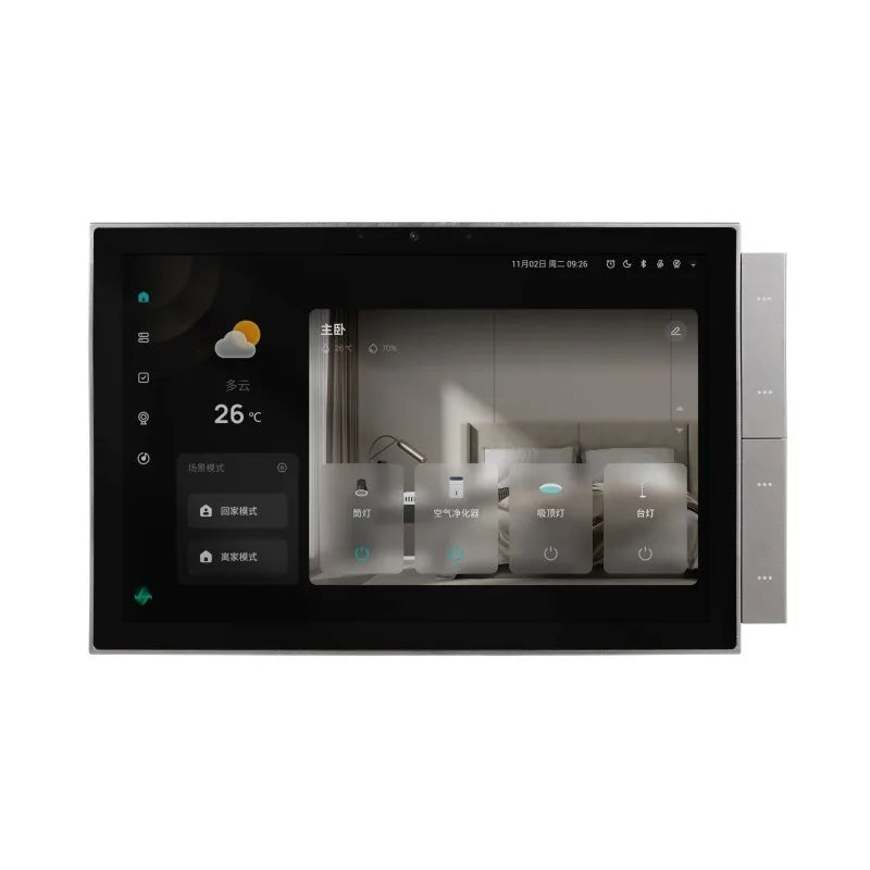 EU/US TUYA APP  Smart Central Controller Wi-Fi Remote Control Built in Zigbee Gateway 10.1 Inch Control Panel for Smart Home Life Supplies.