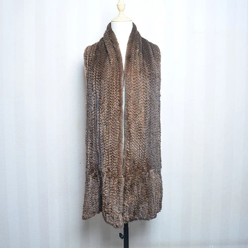NEW Arrivals Lady Luxury Authentic Real Mink Fur Shawl Scarf Winter 100%Natural Women Mink Fur Real Scarf Shawl Fashion Genuine Mink Fur Ponchos Girls Ladies Luxury Fashion Apparel Accessories Clothing Supplies