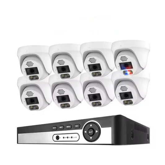 BEST PRICE Home Villa Business Store Professional 8CH 8MP POE NVR CCTV Video System AI Security Camera Set Network Video Recorder Kit H.265 IR Distance Vehicle License Plate Recognition Human Face Detection Security Systems
