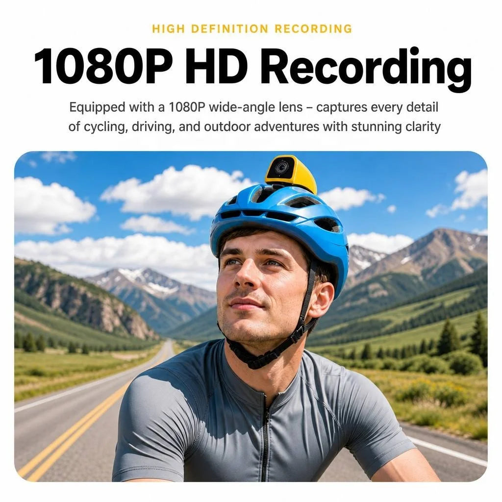 NEW Arrivals Black/White/Blue/Yellow Color Top Quality Premium Durable OTG Download Fall Detection HD Waterproof Bicycle Helmet Camera Recording