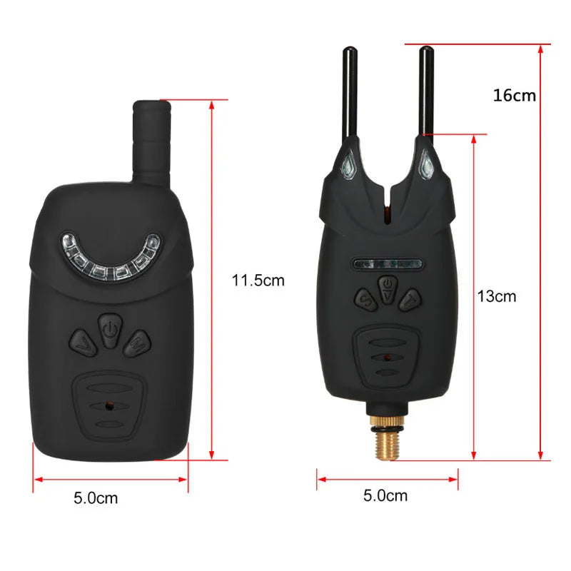 One to Six Set Wireless Fishing Electronic Alarm JY-7 European Carp Fishing Gear ABS Material  Fishing Accessories