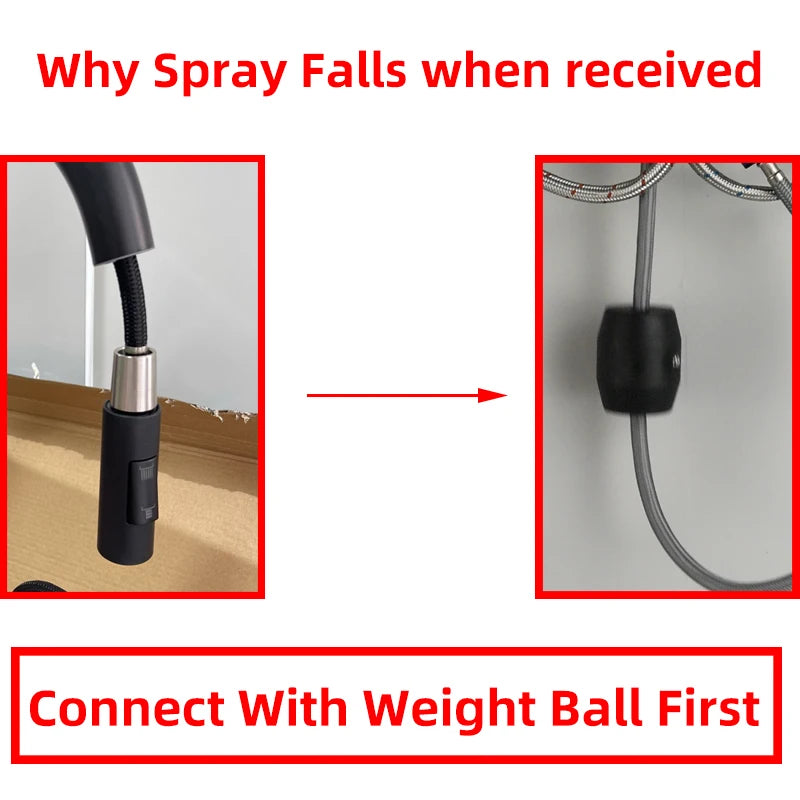 Gold Kitchen Faucet Pull Out Kitchen Sink Water Tap Single Handle Mixer Tap 360 Rotation Kitchen Shower Faucet