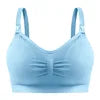 12 Colors S-4XL Plus Size  Non-Underwire Double Seamless Lactation Bra Postpartum Breast Feeding Underwear with Removable Breathable Breast Pad Women's Underwear