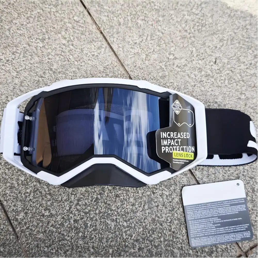 NEW American Motocross Motorcycle Top Quality Professional Goggles Halley Riding Eyewear Windproof Sports Glasses with Display Box Set