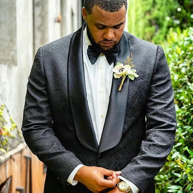 Father of Bride 2 PCS Set  Xs-6XL Curvy Men Luxury Wedding Groom Men Suits Costume Homme Marriage Slim Fit Blazer Evening Business Dinner Wedding Prom Party Red Carpet Celebrities Clothes Italian Fashion Gentleman Luxury Appa