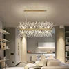 NEW Arrivals Home Villa Salon  Living Room Nordic Luxury Dandelion Crystal Chandelier Modern Bedroom Bar Counter Pendent Lamps Art Decorative Long Dining Table Hanging Ceiling Lights