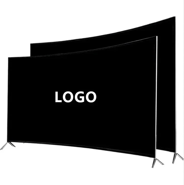 Home Indoor Outdoor Cinema Hotels New Original Ultra Thin 55* Inch 4K UHD Curved Smart TV for Floating Wall Unit and Home Cinema Experience