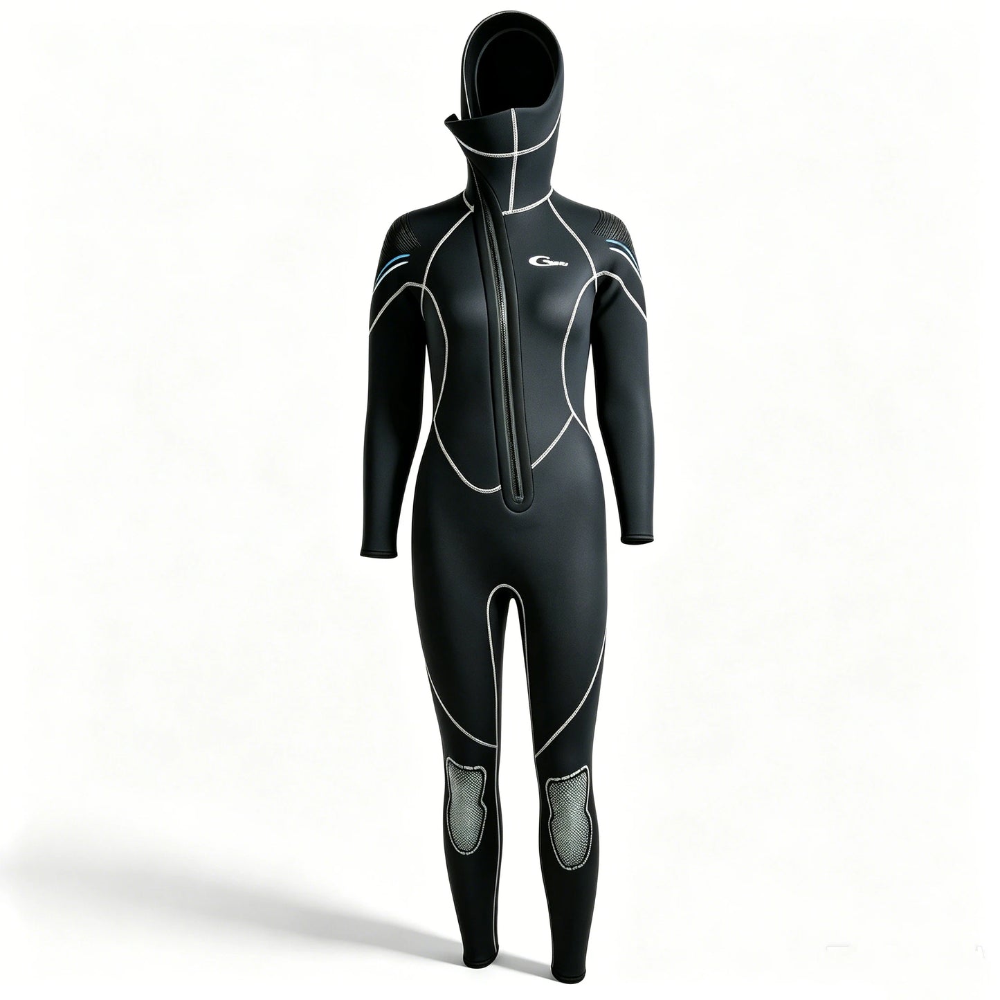 5MM Neoprene Top Quality Professional S-3XL Extra Plus Size Surfing Wetsuit Factory Direct Supply Long Sleeve Warm Thick Diving Scuba Snorkeling Underwater Fishing Custom Design Women Full Body Wet Suits