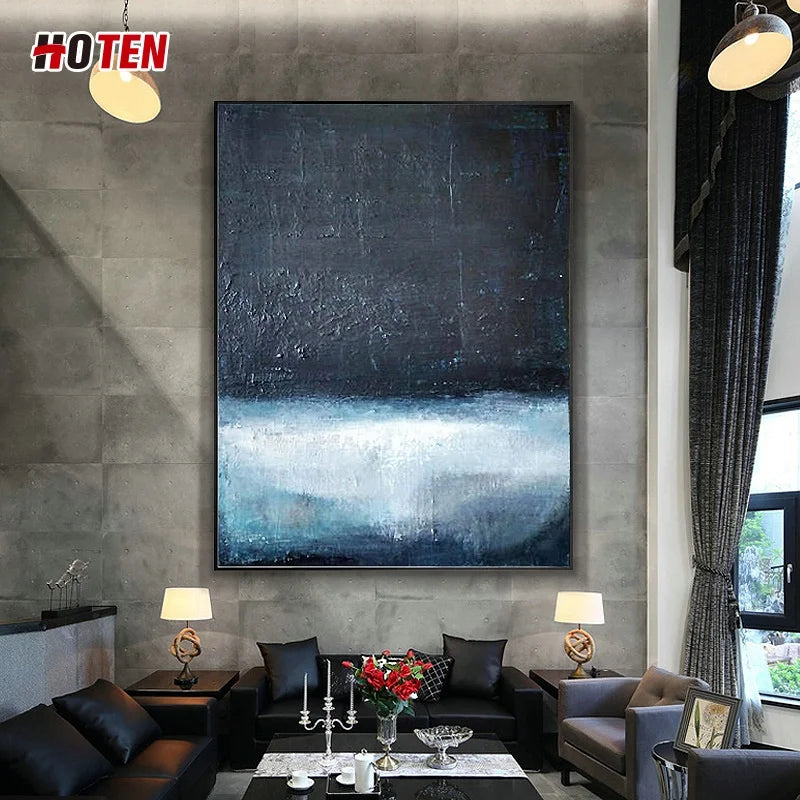 100% Pure Hand-Painted Oil Paints Landscape Frameless Painting Square Villa Home Living Room Painting Canvas Customizable Bedroom Decoration Horizon Home Art Gallery Decoration Supplies