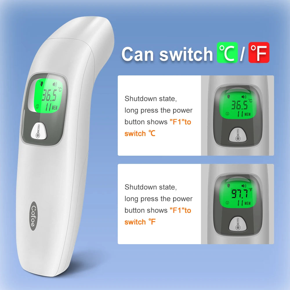 NEW Arrivals 2 in 1 Digital Forehead Thermometer Ear Non-Contact Medical Thermometer Baby/Adult Temperature Measure Home Medical Accessories Health Care Products