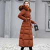 NEW Arrivals 7 Colors M-3XL Plus Size Autumn Winter Women's Comfortable Parkas Coat Thick Warm Woven Block Hooded Jacket Long Parker Coat Casual Outerwear Ladies Winter Clothing Supplies