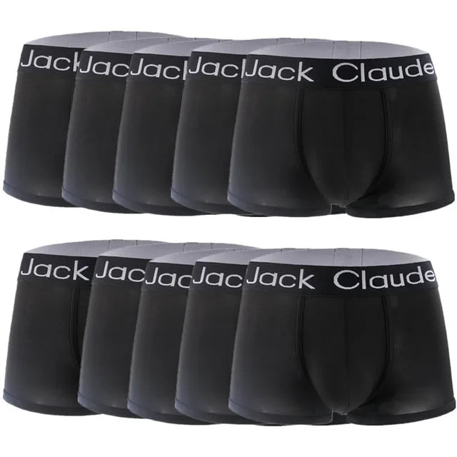 10 Pcs Set/lot Men Luxury Boxer Shorts Sexy Boxer Soft Letter Printed Boxer Shorts For Men Underwear Men Boxers Male Slips Underpants Fashion Clothing Supplies