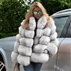 NEW Arrivals 10 Colors S-5XL Plus Size Luxury Fox Fur Winter Outfit Faux Fur Jacket Women Fur Coat Outerwear Jackets Night Clubwear Evening Party Luxury Coats Ladies Winter Apparel Supplies