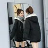 NEW Arrivals 8 Colors S-3XL Women's Thick Warm Parkas Vintage Long Sleeve Pockets Hooded Solid Jackets Snow Outerwear  Coats Women Winter Clothing Supplies