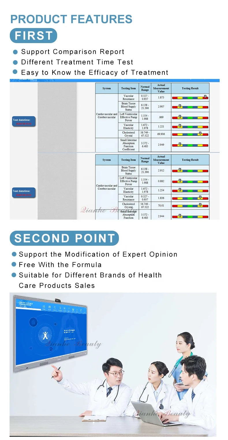 New Update Quantum Magnetic Resonance Body Analyzer 15 Languages 15th Gen USA-Innovative Vitamin Detector Tester for Home Use Medical Health Care Supplies