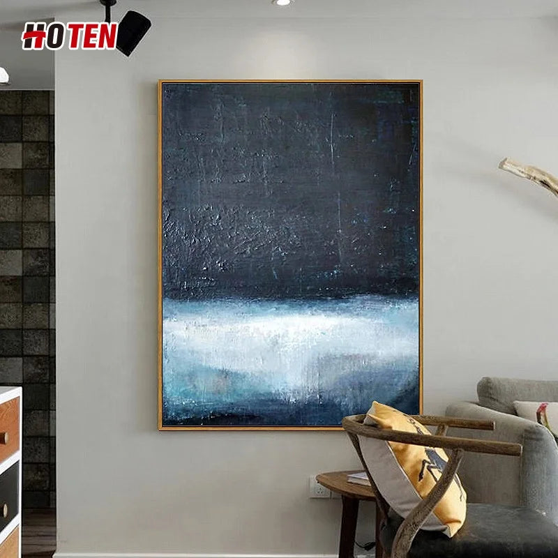 100% Pure Hand-Painted Oil Paints Landscape Frameless Painting Square Villa Home Living Room Painting Canvas Customizable Bedroom Decoration Horizon Home Art Gallery Decoration Supplies