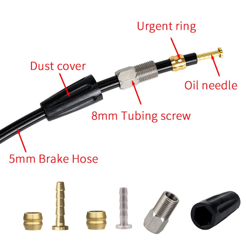 MTB Bicycle Olive Head Mountain Bike Oil Needle BH90/BH59/SRAM/MAGURA /TEKTRO Tubing Cut-Off Oil Brake with Compatible Shimano