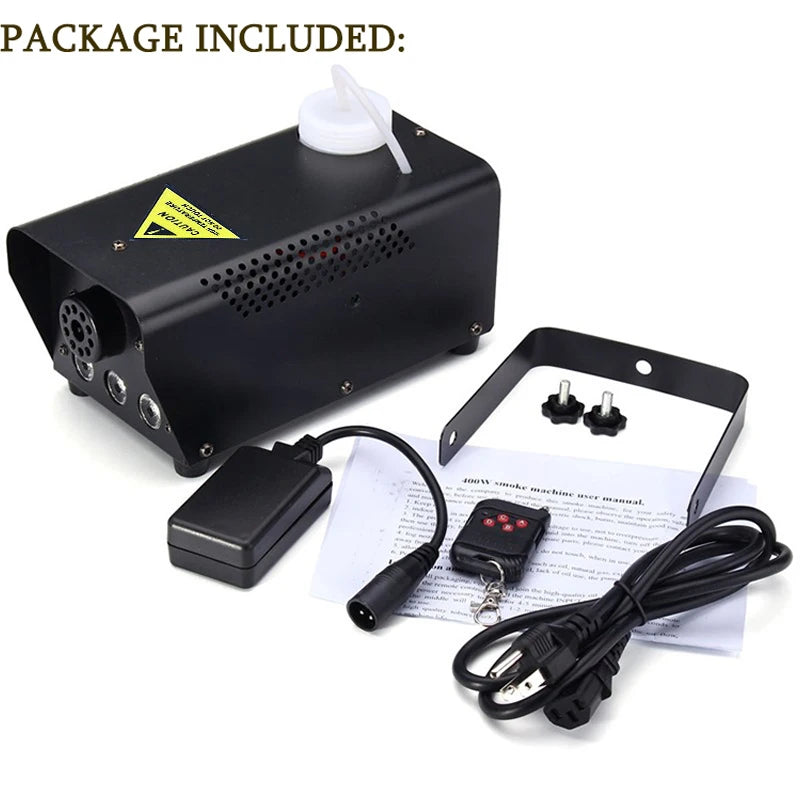 NEW Arrivals Professional Mini 500W LED Electric Wireless Remote Control Fog Machine R/G/B Stage Party Bar Wedding Birthday Party Special Events Smoking Machine