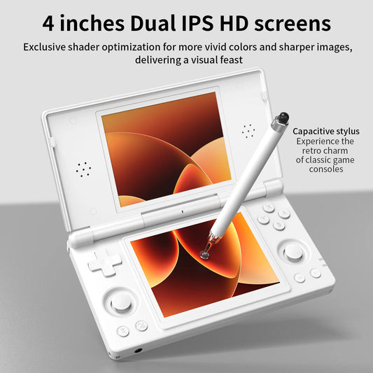 HOT SALE NEW  Set RG DS + Accessories Portable Bluetooth  WI-FI Android Handheld Game Players Touch Dual Screen 4.0-inch Handheld Game Console 3DS PSP Emulator PC Computer Gaming Devices
