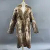 BEST PRICE Gray/Brown Color S-XL  Men's Real Natural Mink Fur Long Coat With Lapel Men's Rabbit Fur Coat Christmas Gift for Husband Lover Boyfriend Gentleman Winter Luxury Apparel Supplies