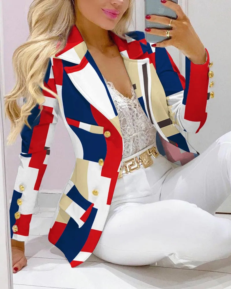 Boutique Gala HOT SALE 2 PCS Set 12 Colors S-2XL Autumn Spring Office Lady Long Sleeve Luxury Women Suits Formal Blazer Business Dinner Evening Party Prom Pants + Jackets Set Ladies Luxury Clothing Supplies