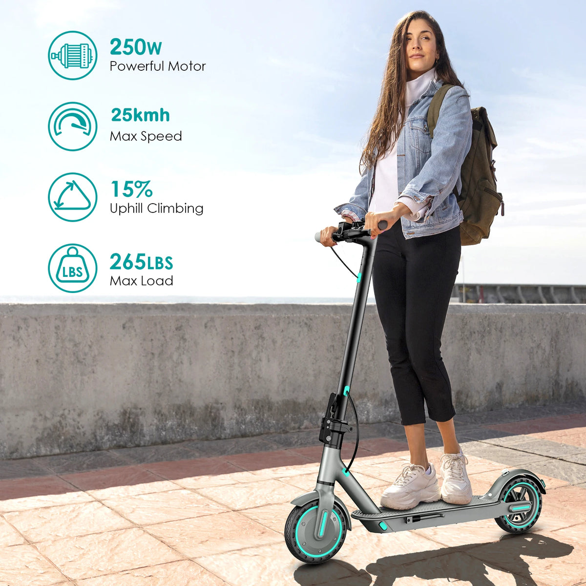 BEST PRICE  D8 PRO UL2272 Foldable Electric Scooter 8.5 Tire Electronic Bluetooth APP Control Headlight Led Lights Powerful Lithium Battery Adults Women Men Professional Electric Scooter