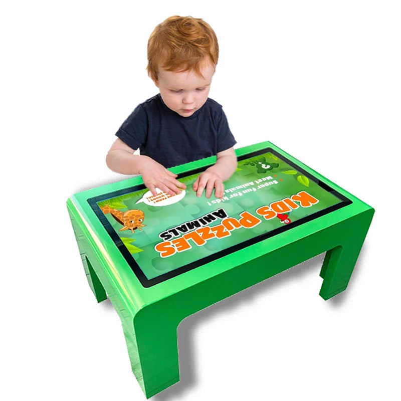 32* Inch Kids Interactive 10Point PCAP Touch Screen Educational Table Waterproof Games  Interactive Training Table for Kindergarten Children