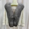 8 Colors Top Luxury Natural Real Fox Fur Collar Mink Fur Coat Women Winter Luxury Mink Fur Poncho Outerwear Jackets Evening Party Prom Wedding Guest Christmas Gift for Wife Girlfriend Ladies Luxury Apparel Supplies.