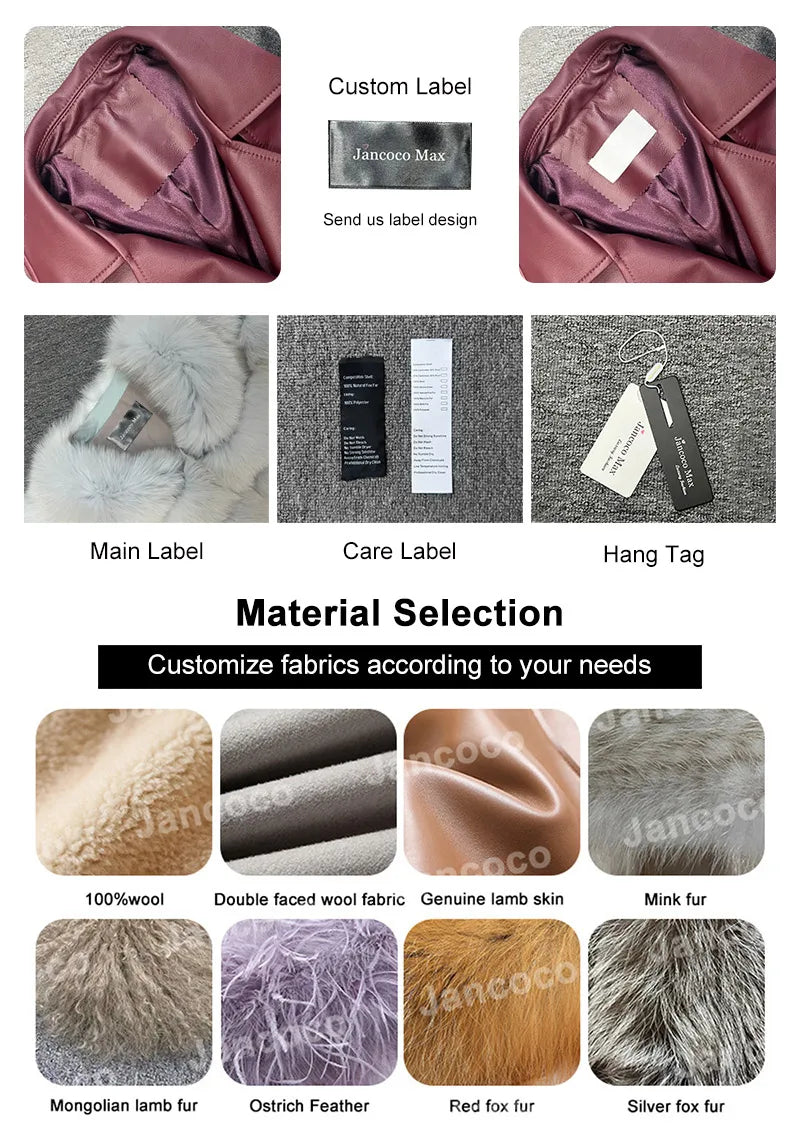 Boutique Gala HOT SALE (Few Units Left)  Real Leather Fur Jacket Black/Gray/Brown/Wine Red Color S-2XL Women Genuine Leather Trench Coat with Detachable Mongolian Natural Raccoon Fur Collar Cuffs Winter Outfits Ladies Luxury
