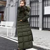 S-2XL 7 Colors New Fashion Women's Overcoat Parkas Winter Warmth Long Style Padded Coat Hooded Fur Collar Warm Zipper Casual Puffer Thicken Coat Ladies Winter Clothing Supplies