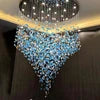 NEW Arrivals Home Villa Staircase Living Room Ceiling Customized Modern Luxury Hotel Bar Lobby Pendant Light Glass Crystal with Adjustable Height Feature