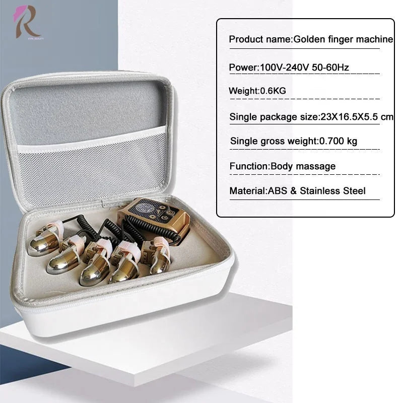 NEW Technology Portable Gravitational Diamond Finger Massager DC5V Lithium Battery Wireless Facial Neck Massage Skin Tightening Anti-Wrinkle Anti-Aging Rejuvenation System Machine Women Skin Care Supplies