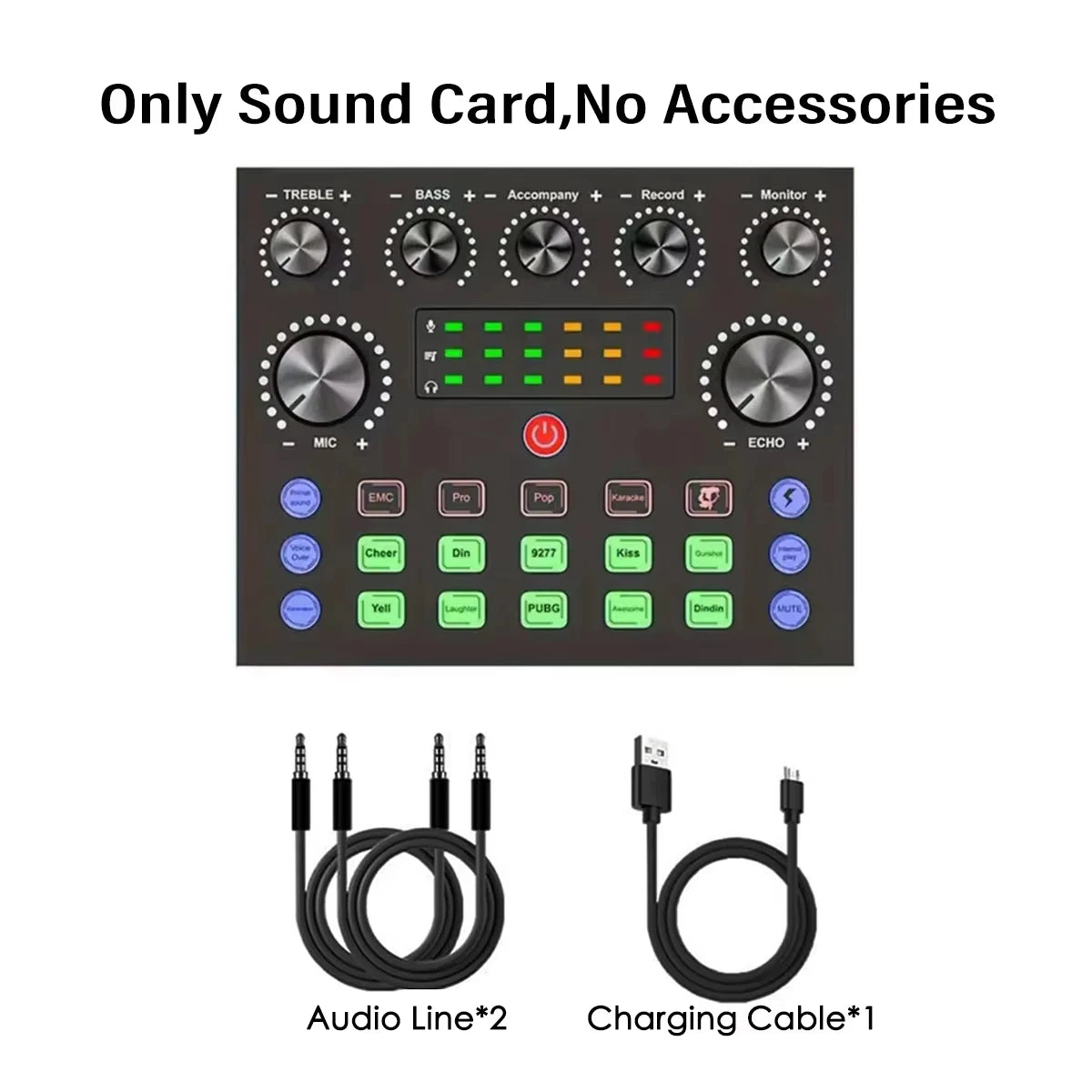 NEW Professional V8S Audio Mixer with Voice Changer, Podcast Mixer, Sound Card for Phone Gaming Karaoke Studio Live Streaming Podcast Supplies