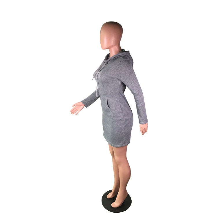 8 Colors S-2XL European and American Autumn Winter Warm Women Fleece Suit Hoodie Jogger Casual Hooded Dress Women Winter Warm Outerwear Casual Streetwear Clothing Supplies