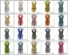 18 Colors One Size (86x45cm) Women's Luxury Rhinestones Crystal  Bodice Appliques Crystal Panel Celebrities Dress Wedding Guest Party Prom Sexy Evening Party Mini Gown Ladies Luxury Clothing Supplies
