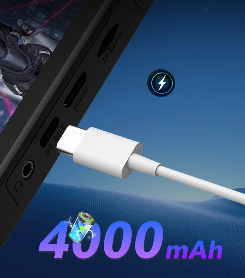 RG43H PRO 4000mah 4.3inch 1024X768 Resolutions 1GB+64GB with Games CPU RK3562 Supports WI-FI Linux System Video Games Console Player Controller