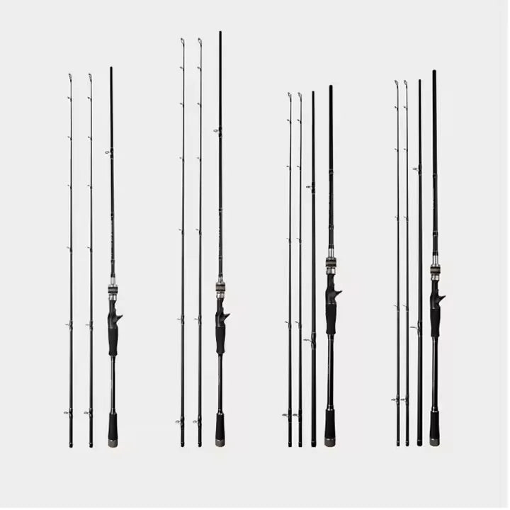 2.1m-3.0m Carbon Fiber Spinning Double Tip High Speed Rods MH Power Saltwater Casting Throw Light Thunder Long Distance Lure Fishing Rods