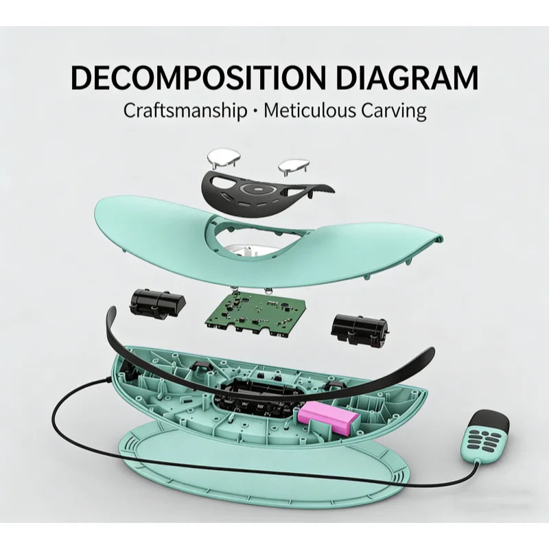 ABS Electric Lumbar Traction Device Back Stretcher for Pain Relief Relaxation Sports Entertainment Body Gift