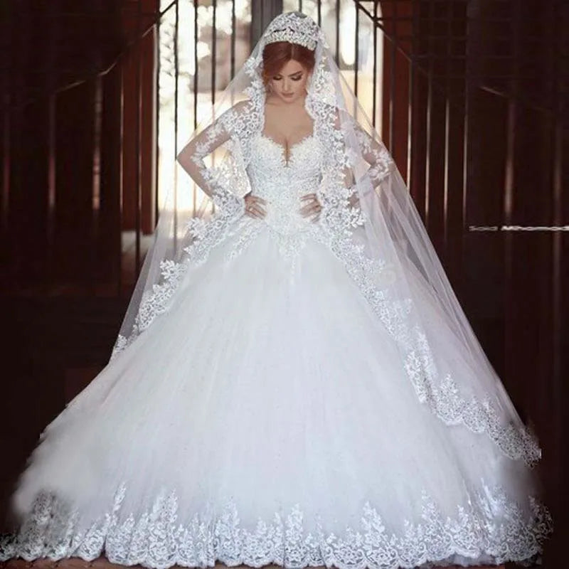 New Fashion White/Ivory Color High Quality Women's Sexy Customize Bride Wedding Dress Long Train Bride's Evening Prom Party Mermaid Bridal Luxury Gowns