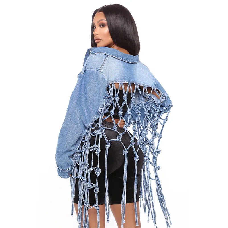 S-3XL New Fashion Casual  Graffiti Mini Bomber Denim Women's Jackets Pocket Button Coat Autumn Spring Women Streetwear Jeans Coats Casual Clothing Supplies