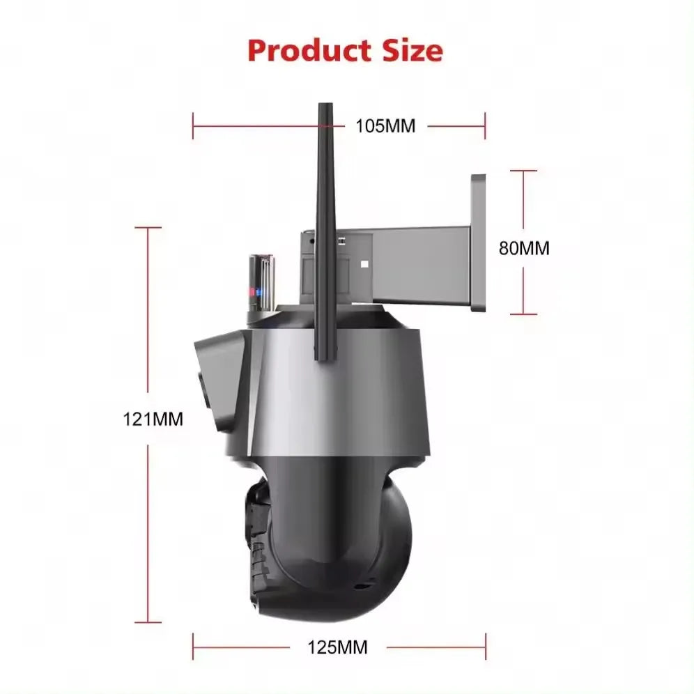 Fortify Your House Top Quality Home Outdoor ICSEE PTZ Motion Detector Camera 3MP  Security CCTV Wireless Dual Lens Wi-Fi Bullet PTZ Camera With 2 Lens Night Vision Recording Camera Home Office Business Security Supplies