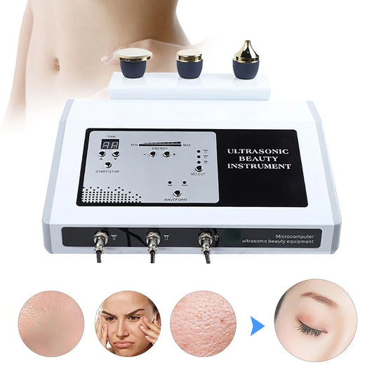 3 in 1 Home Use Skin Care Facial Machine for Face Lifting Skin Rejuvenation Wrinkle Eyes Dark Circles Remover  Anti-Aging System Women Beauty Salon Devices Skin Care Supplies