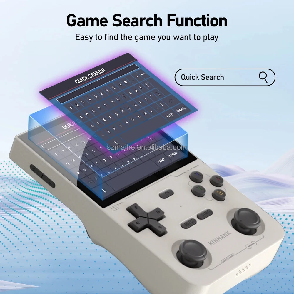 K36 Handheld Game Consoles 3.5 Inch IPS Screen Pocket Game Player Linux System RK3326 64GB Support WI-FI 40 Simulators Console