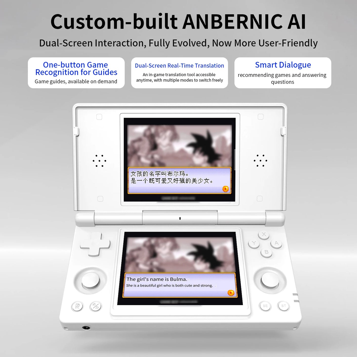 HOT SALE NEW  Set RG DS + Accessories Portable Bluetooth  WI-FI Android Handheld Game Players Touch Dual Screen 4.0-inch Handheld Game Console 3DS PSP Emulator PC Computer Gaming Devices